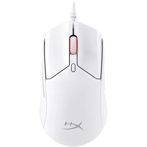 HP Mouse gaming cu fir HyperX Pulsefire Haste 2, 26.000 DPI, Alb