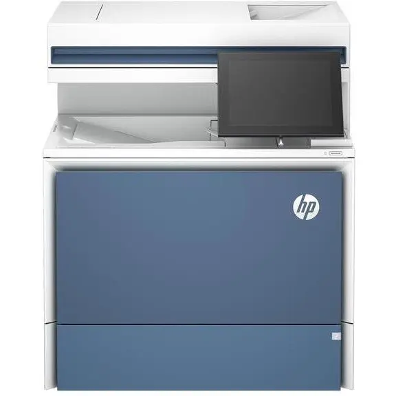 HP Multifunctional laser color HP Enterprise X58045dn, 4-in-1, A4, Alb-Albastru