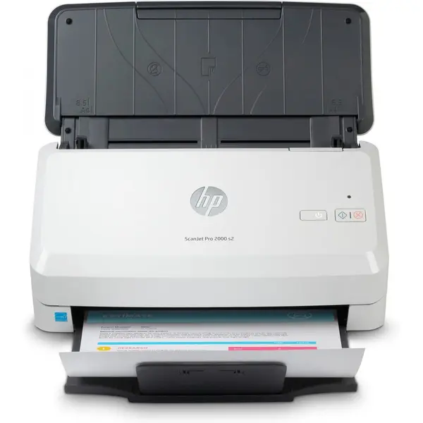HP Scanner documente HP ScanJet Pro 2000 s2, rezolutie optica 600x600 dpi, ADF 50 coli, Duplex, USB
