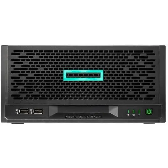 HP Server HPE ProLiant MicroServer Gen10 Plus v2, MicroTower, Intel Xeon E-2314 4 C / 4 T, 2.8 GHz - 4.5 GHz, 8 MB cache, 65 W, 16 GB DDR4 ECC, 4 x LFF