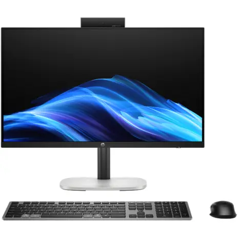 HP Sistem desktop HP ProStudio 4 G1i AiO, procesor Intel Cora Ultra 5 225T, 23.8 inch, Full HD, 16GB DDR5, 512GB SSD, Intel Graphics, Camera 5MP, Wifi 6E, Windows 11 Pro, Negru