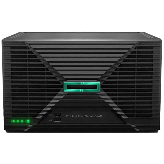 HP Sistem server HPE ProLiant MicroServer Gen11, procesor Intel Xeon 6325P 3.5GHz, 32 Giga Bites 4800 MHz DDR5-SDRAM, 2 x 4TB SATA HDD, Carcasa Ultra Micro Tower 180 W