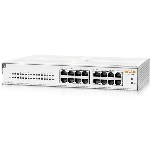 HP Switch Aruba R8R48A Instant On 1430, 16 porturi Gigabit Class4 PoE 124W