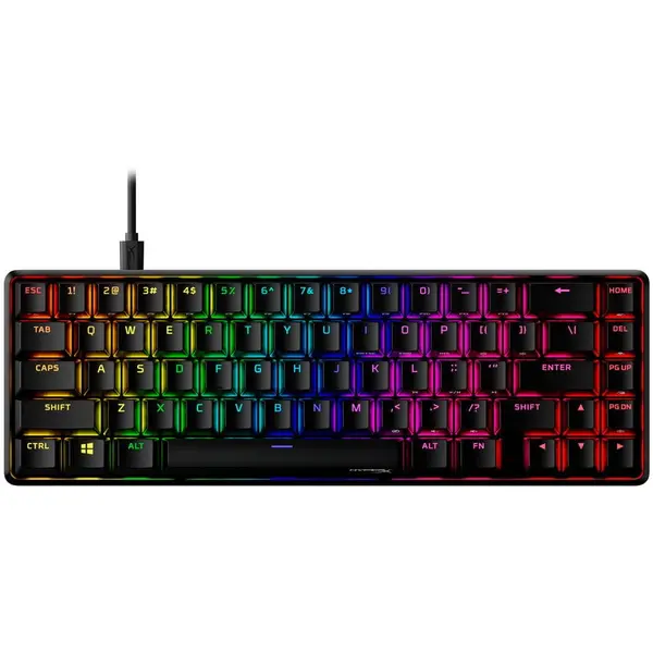 HP Tastatura mecanica HyperX Alloy 65 Aqua, Iluminare RGB, Negru