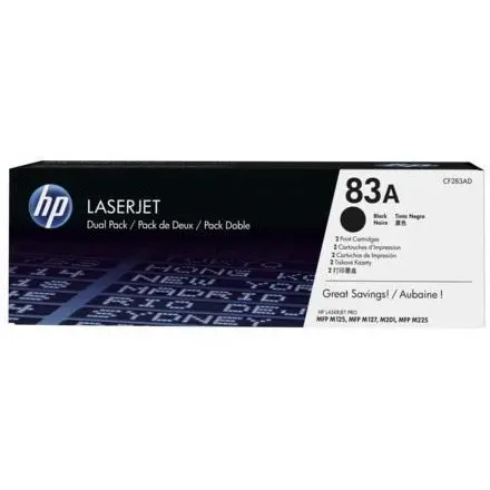 HP Toner Hp 83a Black Dual Pack