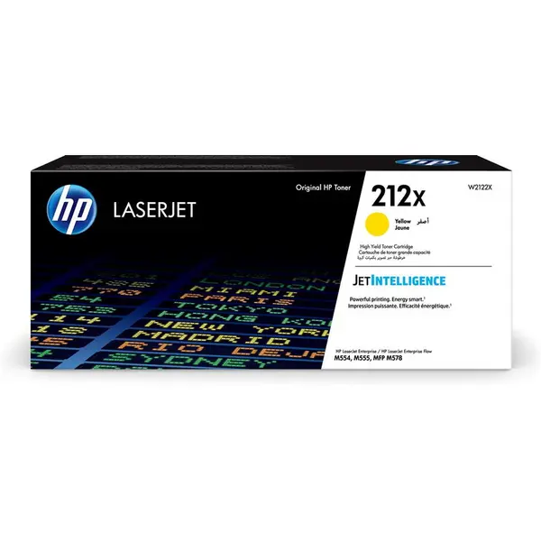 HP Toner W2122X Yellow Fara Chip 10000 Pagini