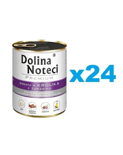 Hrană câini bax economic 24x800 g DOLINA NOTECI Premium iepure și merișoare