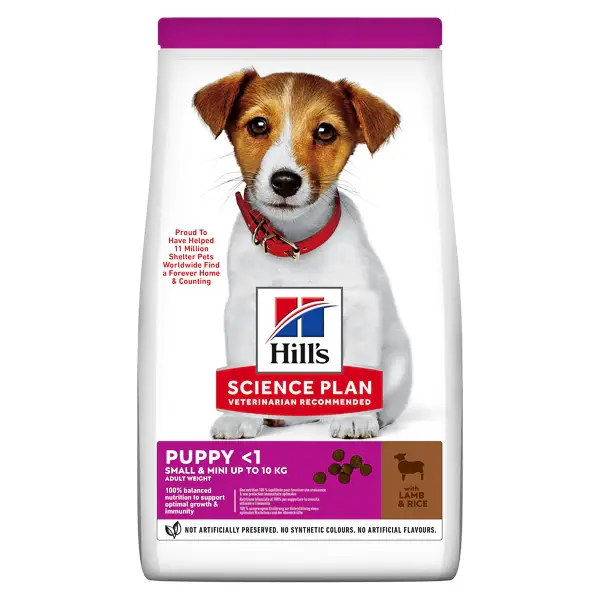 Hrana caini Hill's SP Canine Puppy Small and Mini Lamb and Rice 1.5 kg 1.5kg