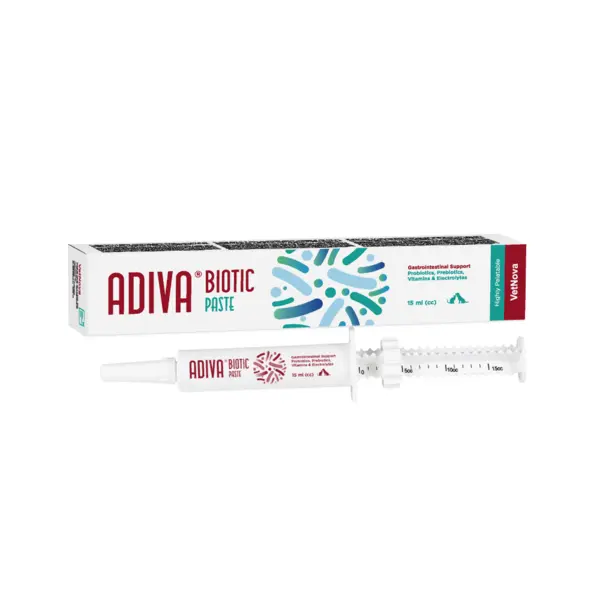 Hrana complementara dietetica, palatabilitate ridicata, ADIVA® Biotic Pasta, VetNova, 15 ml