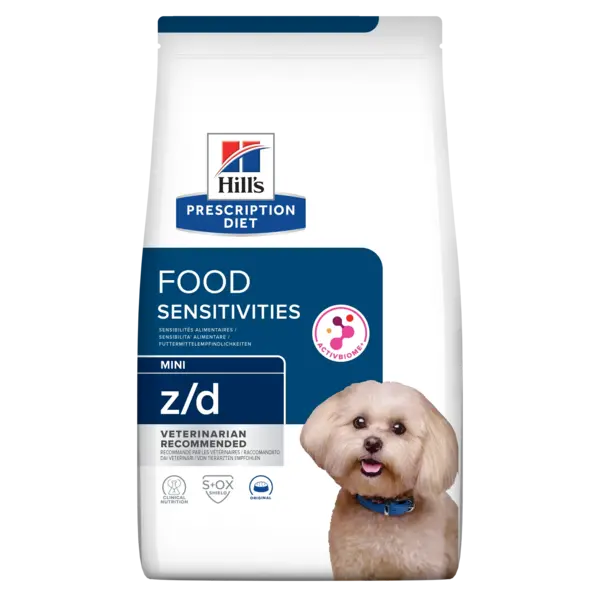 Hrana dietetica pentru caini Hill s PD Food Sensitivities Mini Adult Z D 1 kg