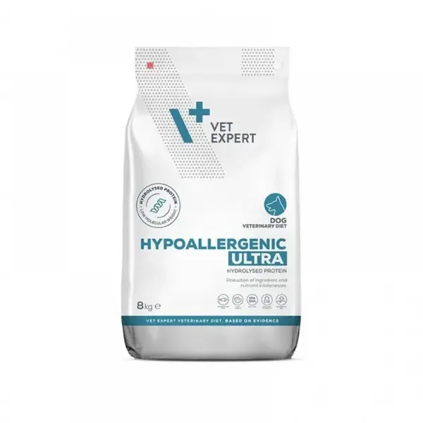 Hrana dietetica pentru caini Vetexpert 4T Hypoallergenic Ultra 8 kg