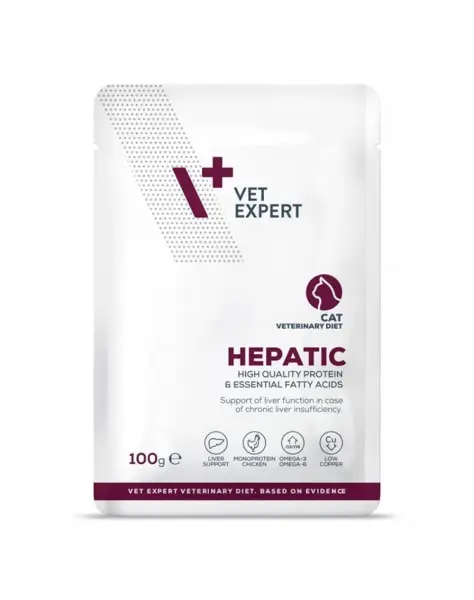 Hrana dietetica pentru pisici Hepatic VetExpert 100 gr