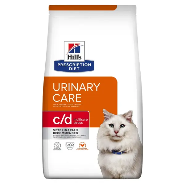 Hrana dietetica pentru pisici Hill s PD Urinary Care Multicare Stress C D cu pui 1,5 kg