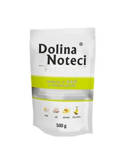 Hrană umedă câini gâscă și cartofi 6x500 g DOLINA NOTECI Premium