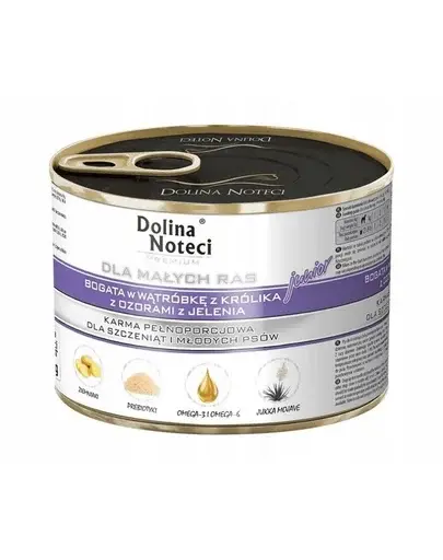 Hrană umedă junior câini talie mică DOLINA NOTECI Premium 24x185 g