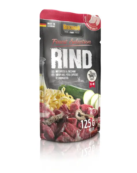 Hrana umeda pentru caini Belcando cu vita 125 gr