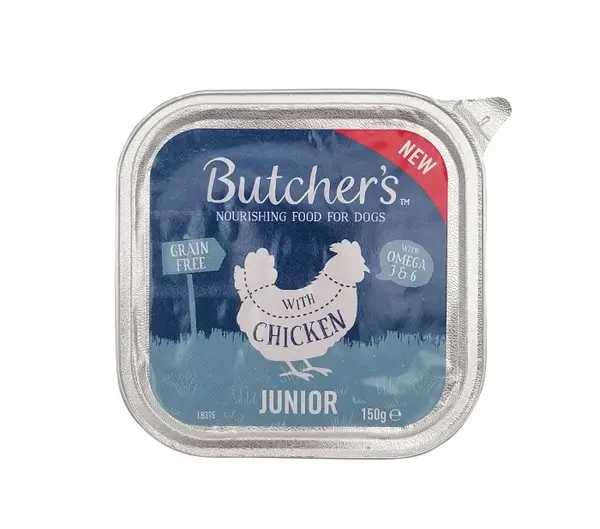 Hrana umeda pentru caini Butcher, s Junior, Pui, 150g