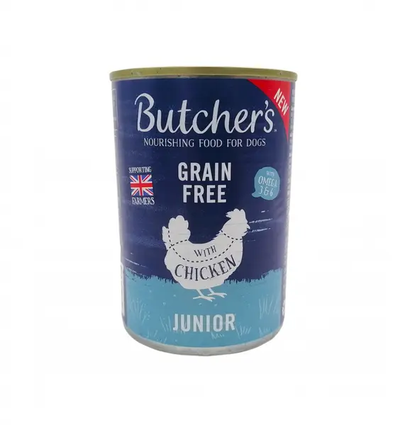 Hrana umeda pentru caini Butcher s Original Junior, Pui, 400g