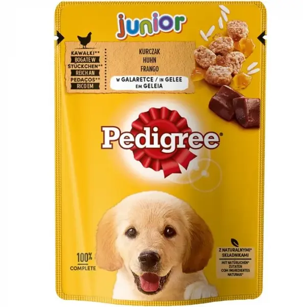 Hrana umeda pentru caini Pedigree Junior cu pui 100 gr