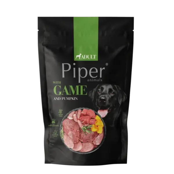 Hrana umeda pentru caini Piper Adult cu vanat dovleac 500 gr