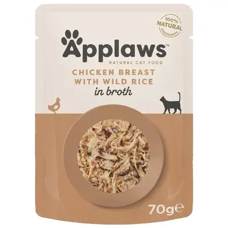 Hrana umeda pentru pisici Applaws cu pui orez 70 gr