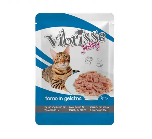 Hrana umeda pentru pisici Croci Vibrisse, Ton in aspic, 18 x 70g