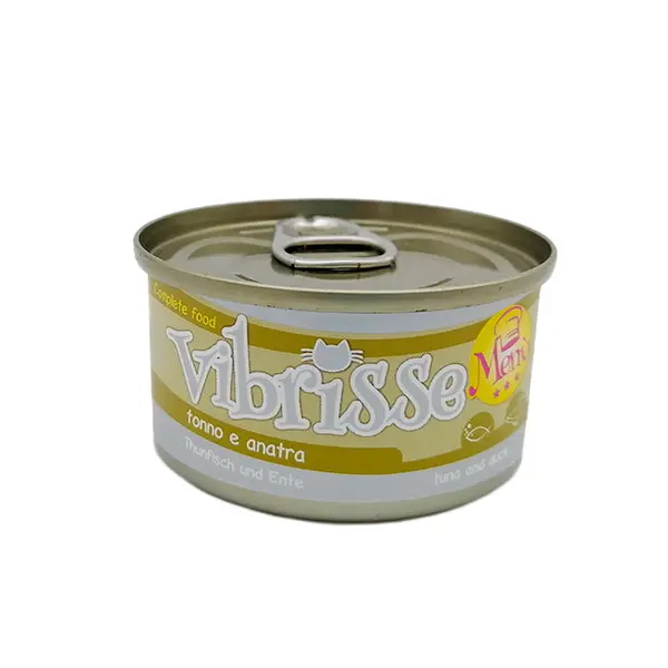 Hrana umeda pentru pisici Croci Vibrisse, Ton si rata, 6 x 70g