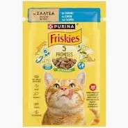 Hrana umeda pentru pisici Friskies Adult cu somon in sos 85 gr