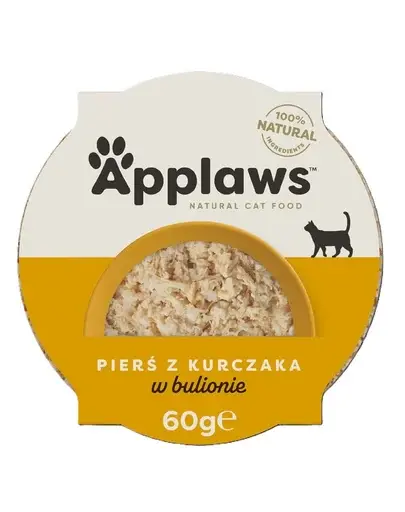 Hrană umedă pisici pui și orez APPLAWS 60 g