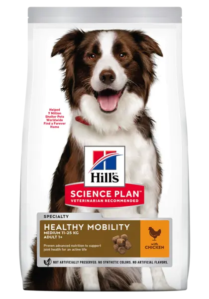 Hrana uscata caini, Hill's Science Plan Canine Adult Healthy Mobility Medium, 14 kg