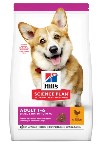 Hrana uscata caini, Hill's Science Plan Canine Adult Small and Mini Chicken, 1.5 kg