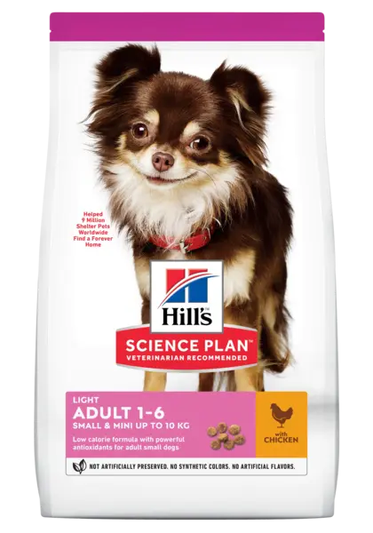 Hrana uscata caini, Hill's Science Plan Canine Adult Small and Mini Light Chicken, 6 kg