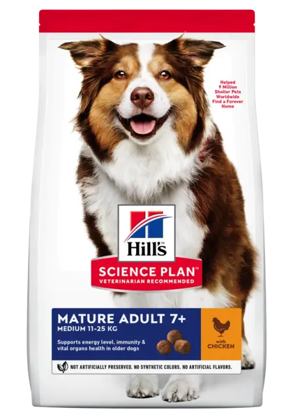 Hrana uscata caini, Hill's Science Plan Canine Mature Medium Chicken, 2.5 kg