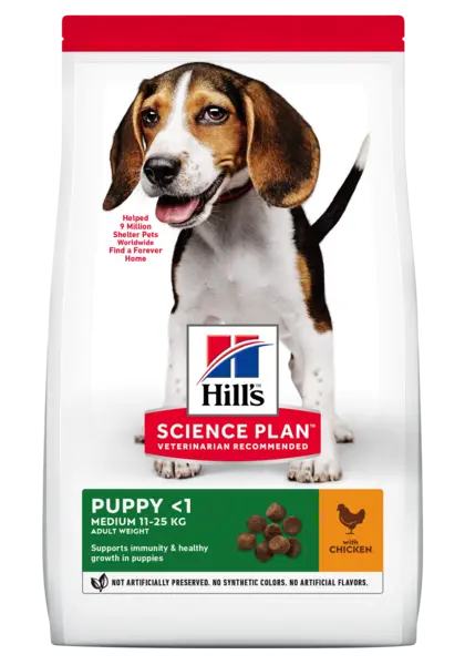 Hrana uscata caini, Hill's Science Plan Canine Puppy Medium Chicken, 800 g