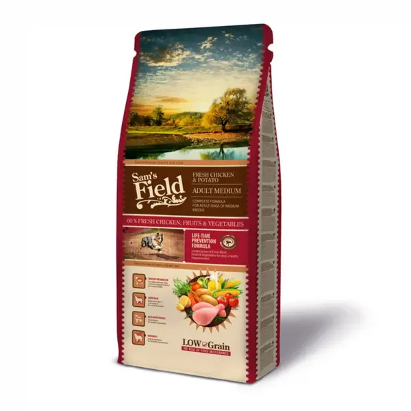 Hrana Uscata caini, Sam s field fresh chicken potato adult medium 13kg