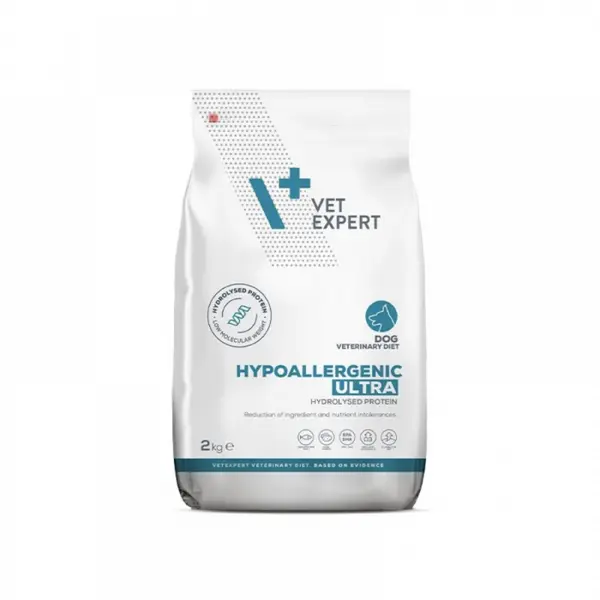 Hrana uscata, dieta veterinara, pentru caini adulti, HYPOALLERGENIC ULTRA, Vet Expert, 2 kg