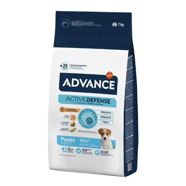 Hrana uscata pentru caini Advance Mini Puppy Protect, Pui, 7 kg