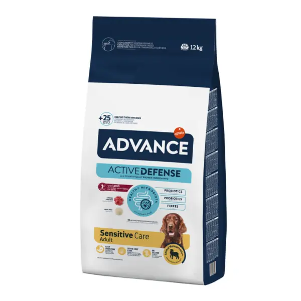 Hrana uscata pentru caini Advance Sensitive Care Adult, Miel si orez, 12 kg