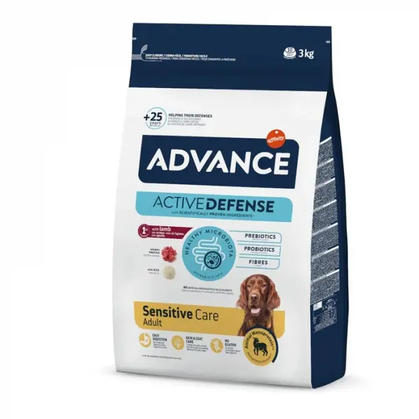 Hrana uscata pentru caini Advance Sensitive cu miel orez 3 kg