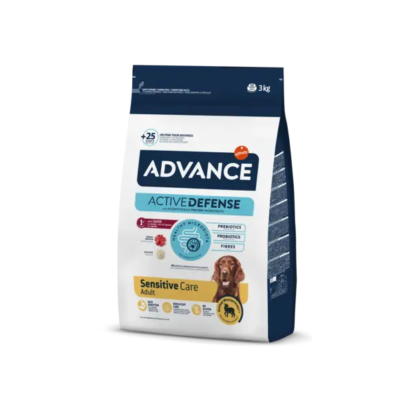 Hrana uscata pentru caini Advance Sensitive, Miel & Orez 12kg