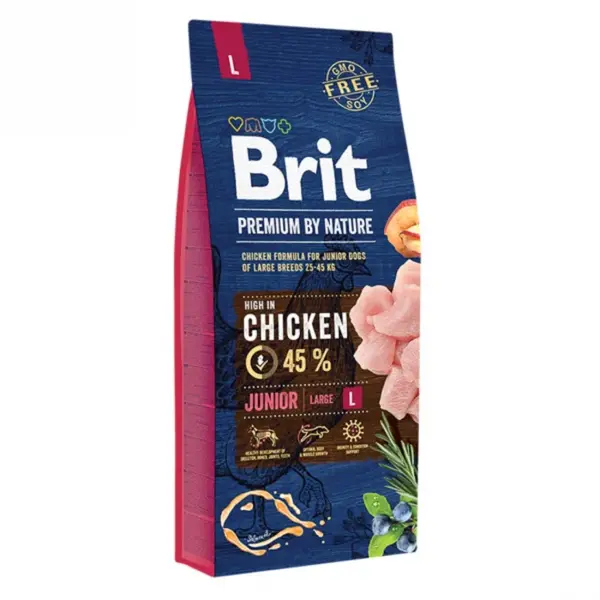 Hrana uscata pentru caini Brit Premium by Nature Junior L 15 kg