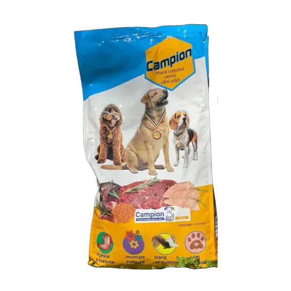 Hrana uscata pentru caini Campions Adult 7,5 kg