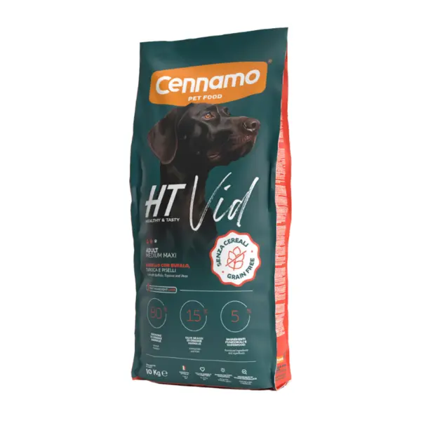 Hrana uscata pentru caini Cennamo HT Vid, Adult Medium Maxi, Miel si bivol, 10kg