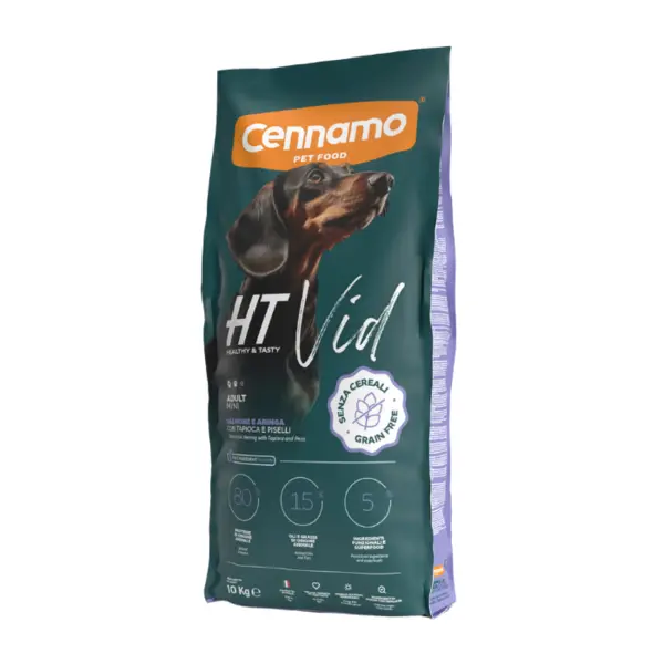 Hrana uscata pentru caini Cennamo HT Vid, Adult Mini, Somon si hering, 10kg