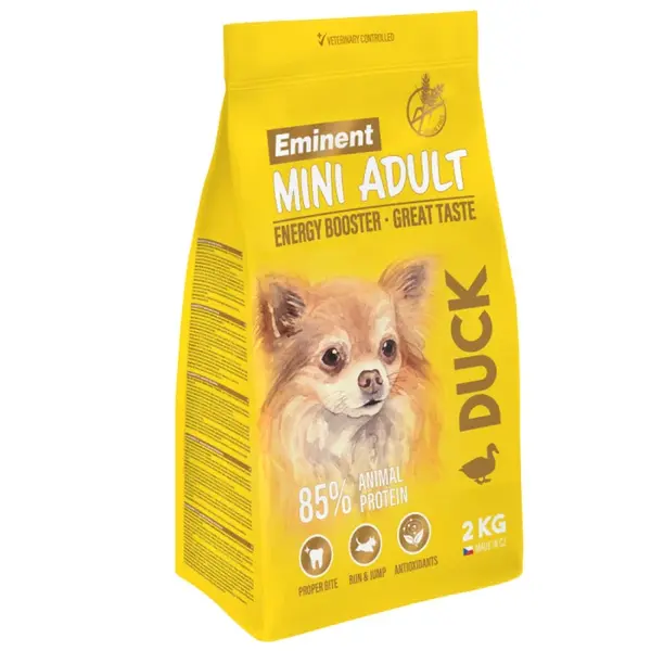 Hrana uscata pentru caini Eminent Mini Adult, Grain Free, Rata, 2kg