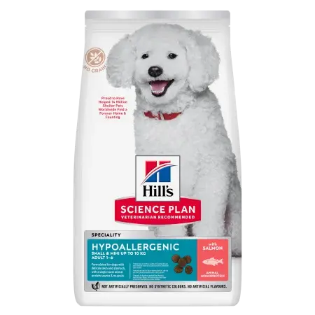 Hrana uscata pentru caini Hill s SP Hypoallergenic Small Mini cu somon 6 kg