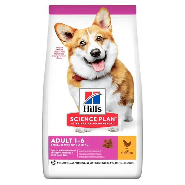 Hrana uscata pentru caini Hill s SP Small Mini Adult cu pui 6 kg