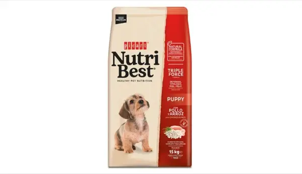 Hrana uscata pentru caini junior Nutribest Puppy, Pui si Orez, 15 kg
