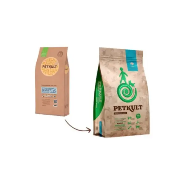 Hrana uscata pentru caini Petkult Sensitive Adult Talie Mica Peste 12 kg