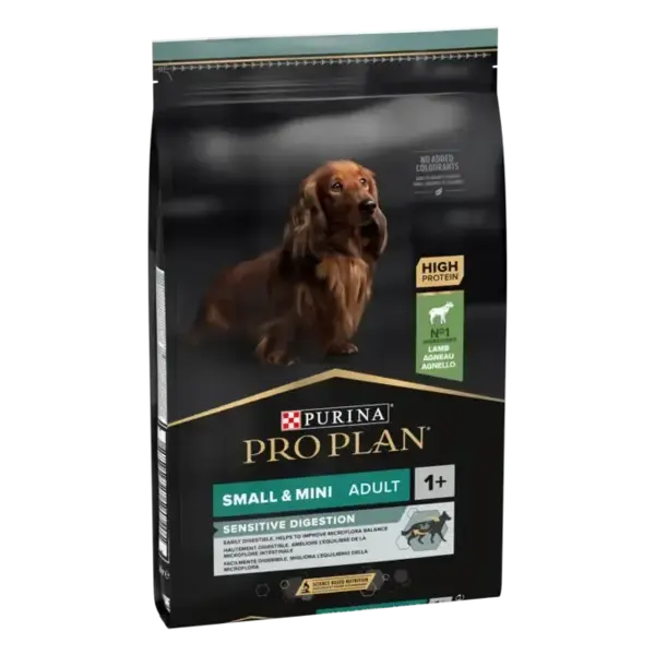 Hrana uscata pentru caini Pro Plan Small Mini Adult Sensitive Digestion cu miel 3 kg
